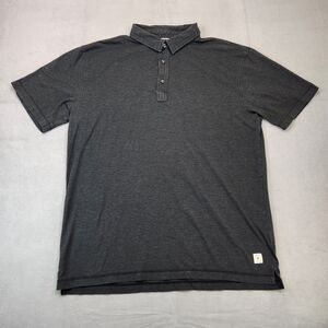 Linksoul Polo Shirt Men's XL Gray Short Sleeve Golf Tempus Fugit Stretch